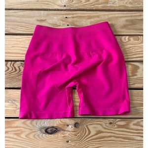 NEW Alphalete Amplify Seamless Biker Shorts Size Small Women’s Pink